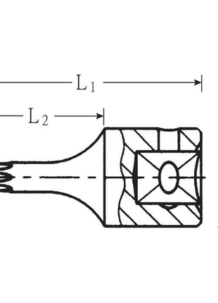 STAHLWILLE insert de clé à douille 44 KTX 1/4″ TX (4000826237)