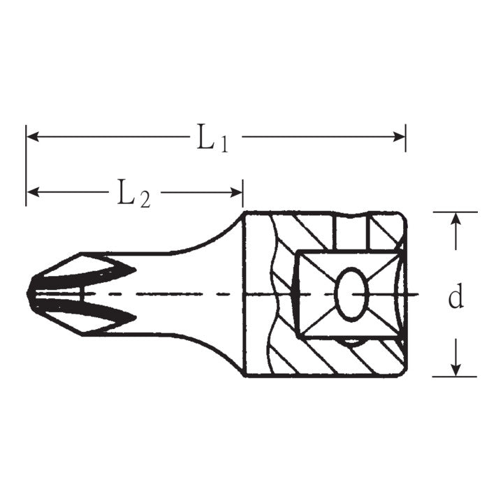 Insert de clé à douille STAHLWILLE 44 PZ 1/4″ PZD (4000826253)