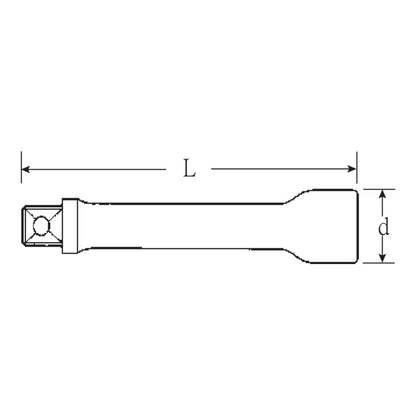 Rallonge STAHLWILLE 427 3/8″ longueur 76 mm (4000826306)