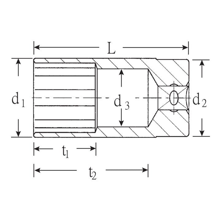 STAHLWILLE Steckschlüsseleinsatz 51 1/2 ″ 12-kant ( 4000826372 )