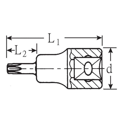 STAHLWILLE insert de clé à douille 1/2″ TX (4000826391)