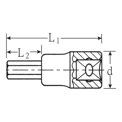 STAHLWILLE Steckschlüsseleinsatz 54 1/2 ″ Innen-6-kant ( 4000826397 )