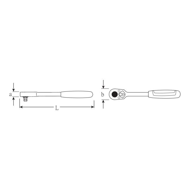 Attache à cliquet STAHLWILLE 522 1/2″ réversible (4000826438)