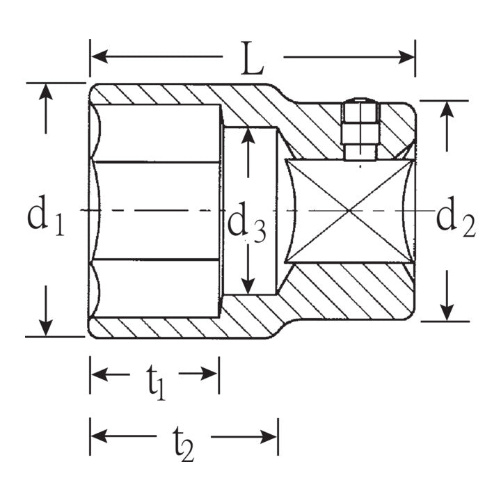 Insert de clé à douille STAHLWILLE 55 3/4″ 6 pans (4000826449)