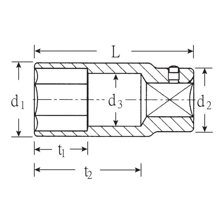 STAHLWILLE Steckschlüsseleinsatz 56 3/4 ″ 6-kant ( 4000826465 )