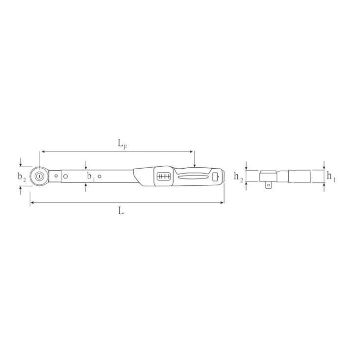 Clé dynamométrique STAHLWILLE 730NR/40FK 3/4″ 80 - 400 Nm (4000826541)