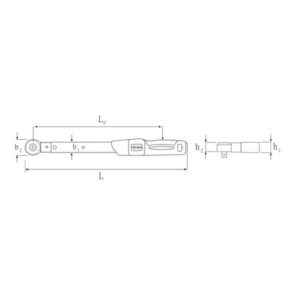 Clé dynamométrique STAHLWILLE 730NR/40FK 3/4″ 80 - 400 Nm (4000826541)