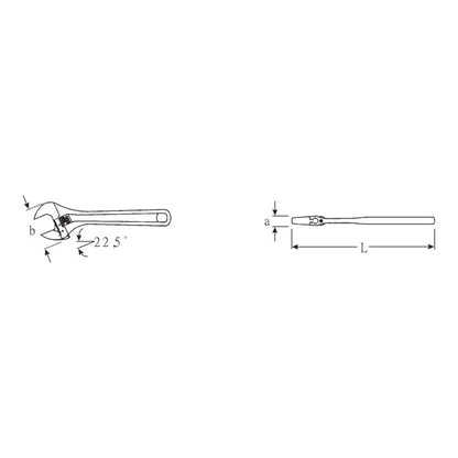 Clé à molette STAHLWILLE 4026 max. 24 mm (4000826640)