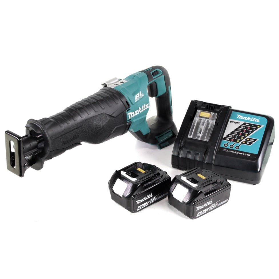 Makita DJR 187 RM Akku Reciprosäge 18 V Brushless Säbelsäge + 2x 4,0 Ah Akku + Ladegerät - Toolbrothers