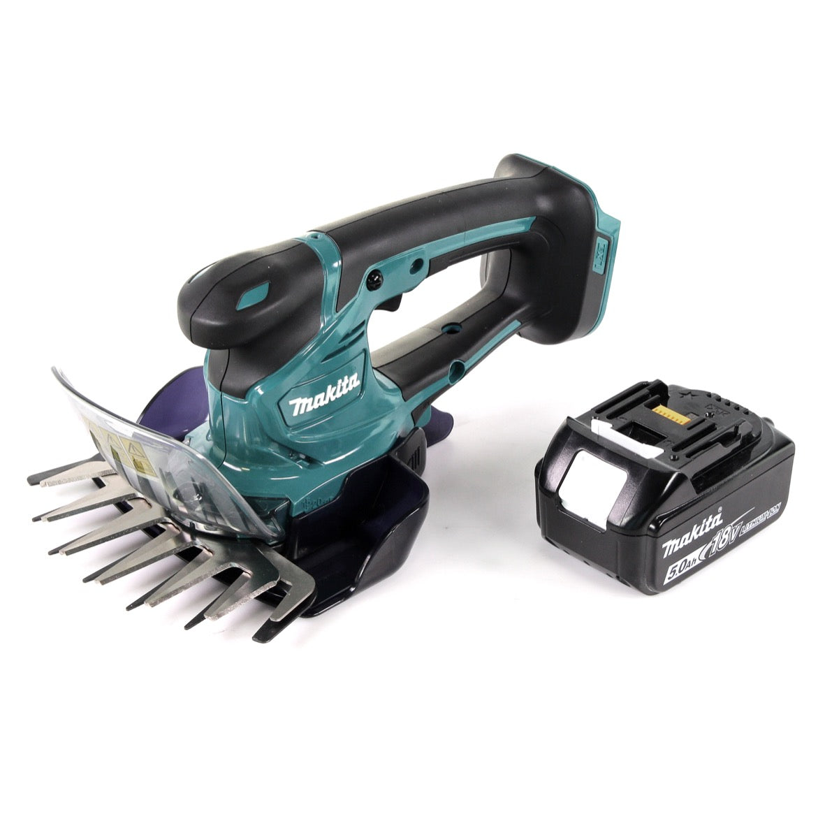 Makita DUM 604 18V Li-ion Akku Grasschere + 1 x BL1850 5,0 Ah Akku - ohne Ladegerät - Toolbrothers