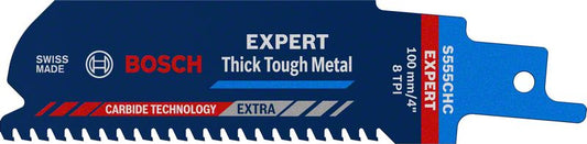 Lame de scie sabre BOSCH Expert Thick Tough Metal longueur 100 mm largeur 25 mm (4000837482)