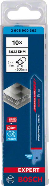 BOSCH Säbelsägeblatt Expert Thin Tough Metal Länge 150 mm Breite 19 mm ( 4000837494 )