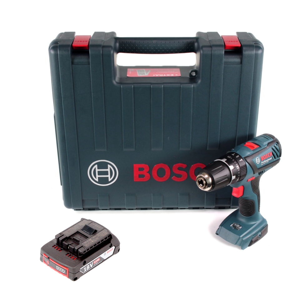 Bosch GSB 18-2-Li Plus Schlagbohrschrauber Professional 18 V im Koffer + 1x GBA 2,0 Ah - ohne Ladegerät - Toolbrothers