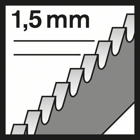 BOSCH Stichsägeblatt T 118 EOF Gesamtlänge 83 mm ( 4000837566 )