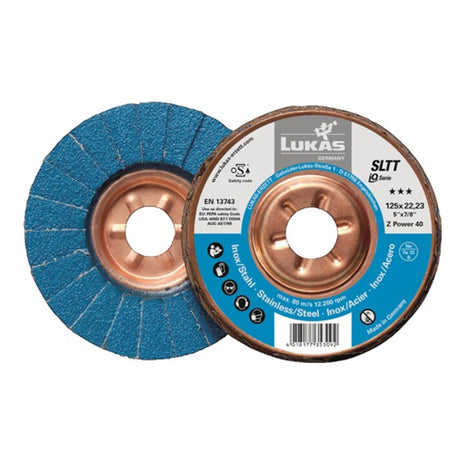 Rondelle dentelée LUKAS SLTT Z Power Ø 125 mm grain 60 plat (4000840328)