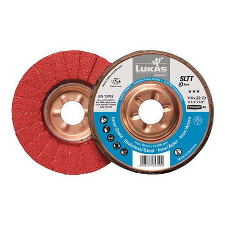 LUKAS disque dentelé SLTT Céramique Ø 125 mm grain 60 plat (4000840336)