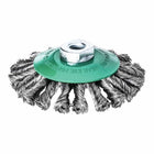 Brosse conique LESSMANN Ø 115 mm M14 épaisseur fil 0,5 mm (4000840754)