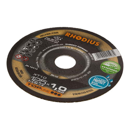 Disque à tronçonner RHODIUS XT10 D125x1mm droit (4000841293)