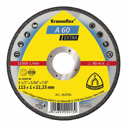 KLINGSPOR Trennscheibe A 60 Extra D125x1mm gerade ( 4000841305 )