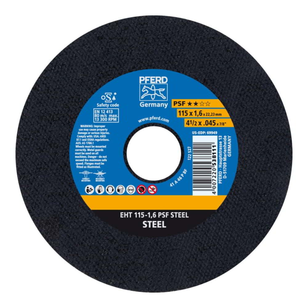 Disque à tronçonner PFERD PSF STEEL D125x2,4mm droit (4000843070)