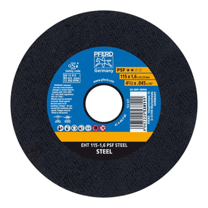 Disque à tronçonner PFERD PSF STEEL D125x2,4mm droit (4000843070)