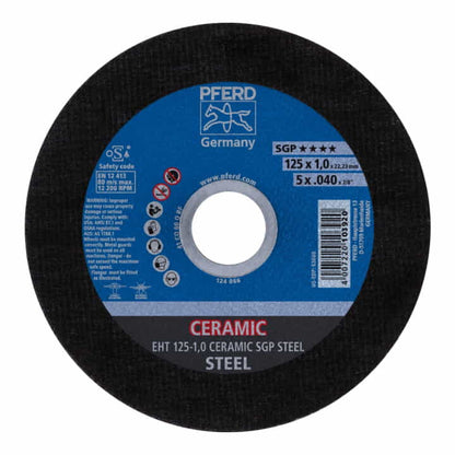 PFERD disque à tronçonner Céramique SGP Acier D125x1mm droit (4000843076)