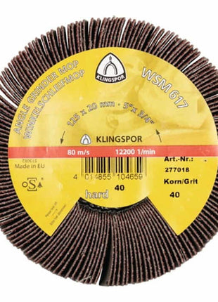 Molette abrasive KLINGSPOR WSM 617 40 marron (4000843646)