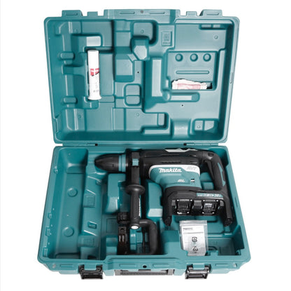 Makita DHR 400 PT2U 2 x 18 V / 36 V Li-Ion Akku Bohrhammer Kombihammer SDS-Max im Koffer + 2 x 5,0 Ah Akku + Doppelladegerät - Toolbrothers