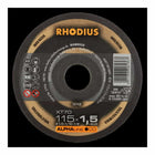 Disque à tronçonner RHODIUS XT70 D115x1mm droit (4000843729)