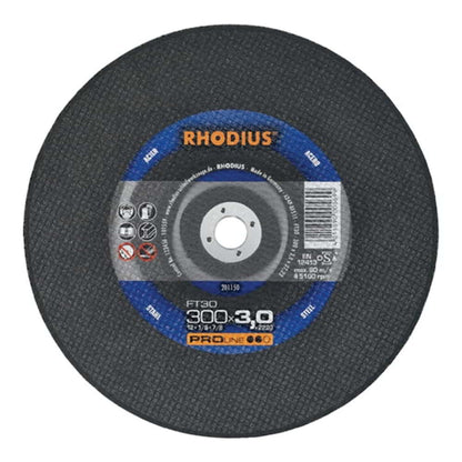 Disque à tronçonner RHODIUS FT30 D350x4mm droit (4000843840)