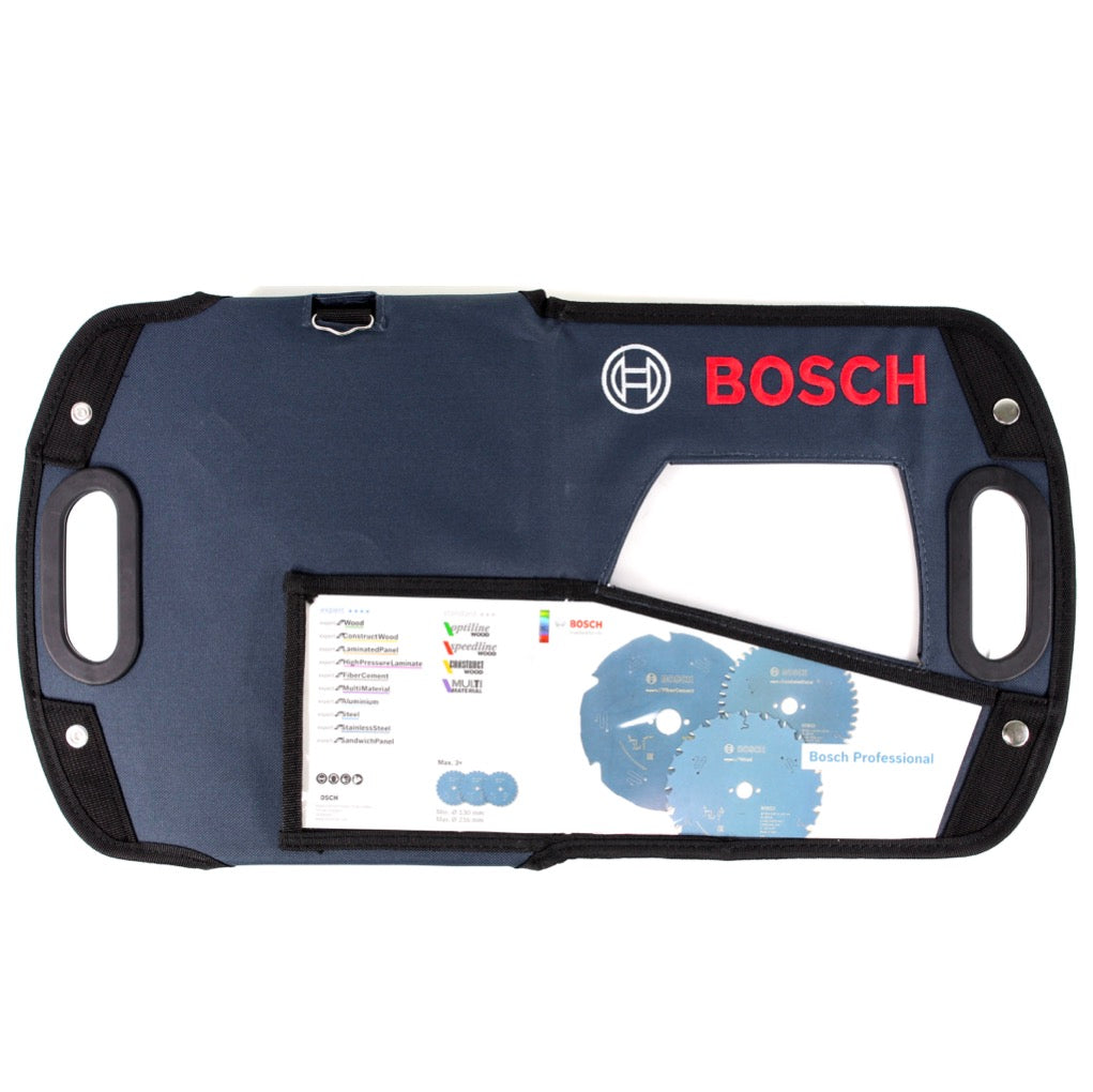 Bosch Professional Kreissägeblatt Tasche klein blau mit Sichtfenster (Ø 130-216 ) ( 1618D00089 ) - Toolbrothers