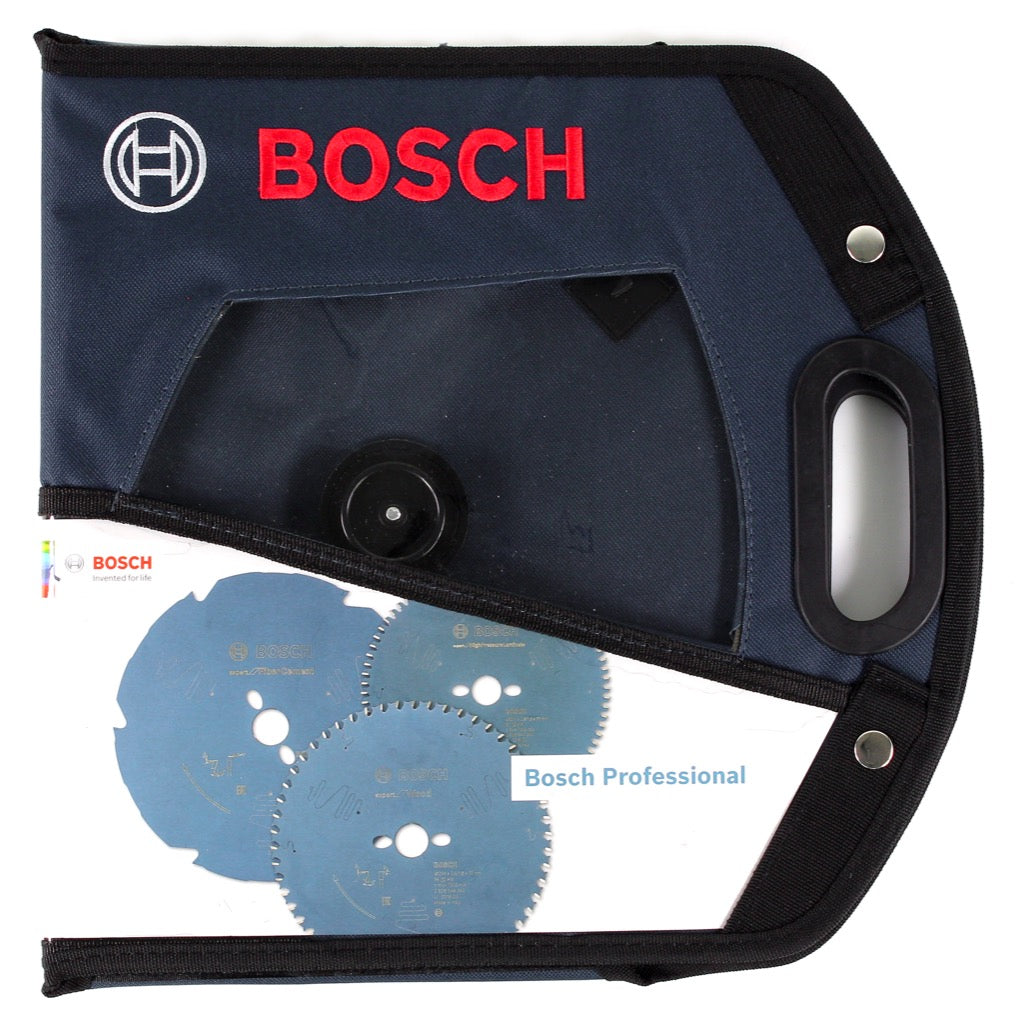 Bosch Professional Kreissägeblatt Tasche medium blau mit Sichtfenster (Ø 220-254 ) ( 1618D0008A ) - Toolbrothers