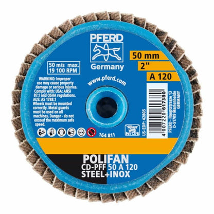 PFERD Fächerschleifscheibe COMBIDISC-Mini-POLIFAN Ø 50 mm Körnung 80 ( 4000844751 )