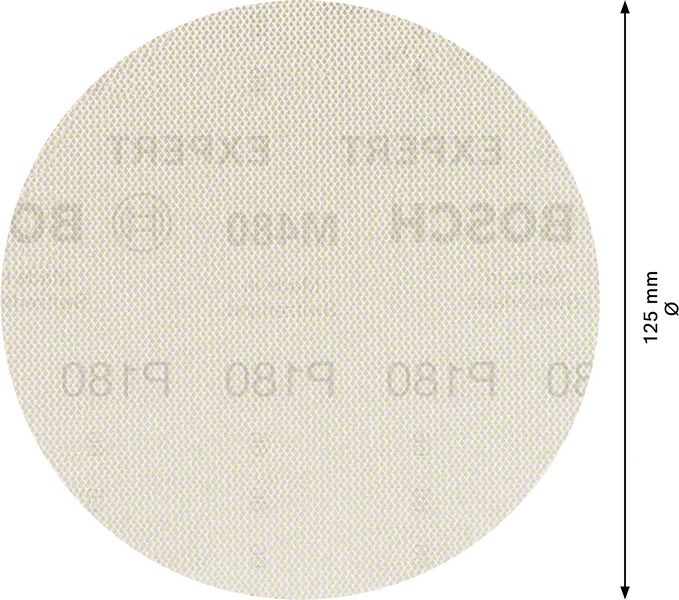 Disque abrasif à mailles BOSCH Expert M480 125 mm grain 180 (4000844854)