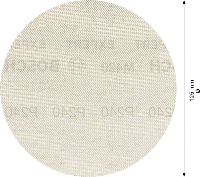 Disque abrasif à mailles BOSCH Expert M480 125 mm grain 240 (4000844855)