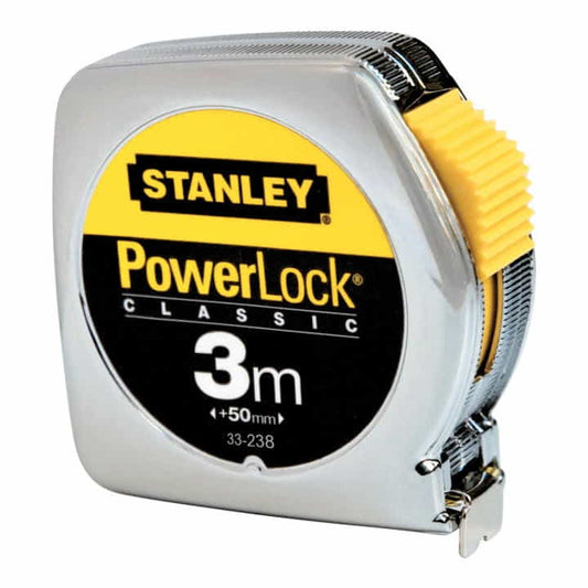 Mètre ruban de poche STANLEY PowerLock® longueur 3 m largeur 12,7 mm mm/cm (4000855102)