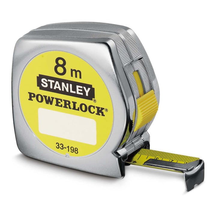 Mètre ruban de poche STANLEY PowerLock® longueur 8 m largeur 25 mm mm/cm (4000855130)