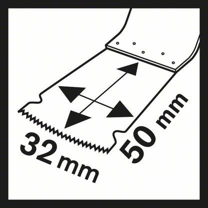 BOSCH Tauchsägeblatt AIZ 32 APB Breite 32 mm Eintauchtiefe 50 mm ( 4000908708 )