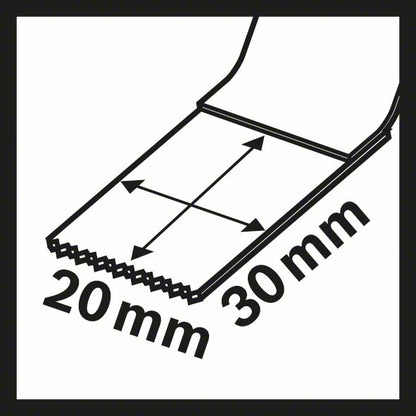 BOSCH Tauchsägeblatt AIZ 20AB Breite 20 mm Eintauchtiefe 30 mm ( 4000908712 )