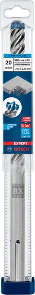 Marteau perforateur BOSCH Expert SDS max-8X Ø 20 mm longueur utile 200 mm longueur 320 mm (4000909903)