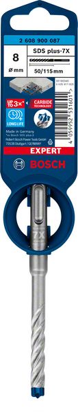 Marteau perforateur BOSCH Expert SDS-7X Ø 8,0 mm longueur utile 50 mm longueur 115 mm (4000909935)