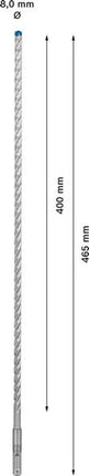 Taladro percutor BOSCH Expert SDS-7X Ø 8,0 mm longitud útil 400 mm longitud 465 mm (4000909940)