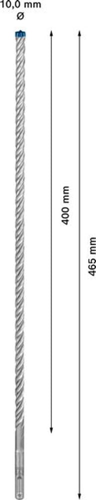 Marteau perforateur BOSCH Expert SDS-7X Ø 10,0 mm longueur utile 400 mm longueur 465 mm (4000909947)