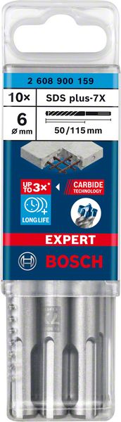 Marteau perforateur BOSCH Expert SDS-7X Ø 6 mm longueur utile 50 mm longueur 115 mm (4000909969)