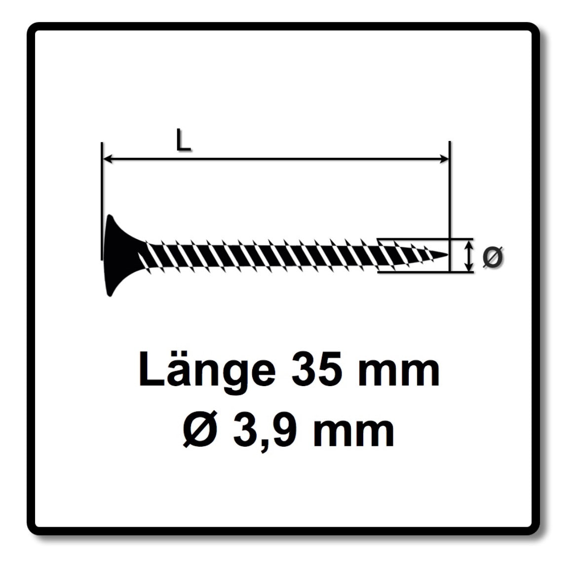 Technofast HBGF3935TD 1000 x Schnellbauschrauben Magazinschrauben 3,9 x 35 PH2 Feingewinde - Toolbrothers