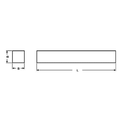 WILKE Drehling DIN 4964 Form B quadratisch Breite 6 x 6 mm ( 4118415055 )