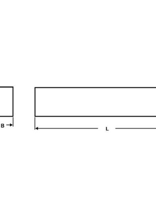 WILKE rotatif DIN 4964 forme D rectangulaire largeur 20 mm x hauteur 5 mm (4118420133)