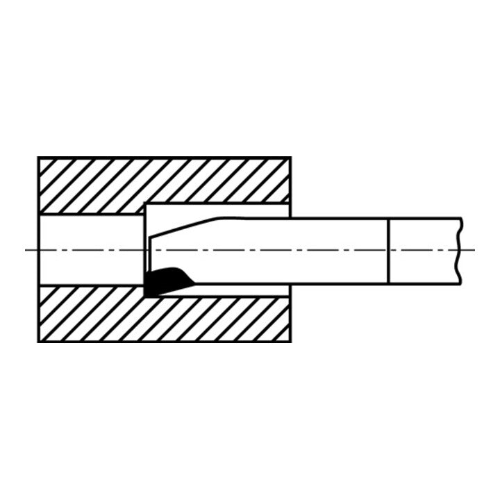 WILKE Inneneckdrehmeißel DIN 4974 ISO9 8 x 8 mm ( 4118615052 )