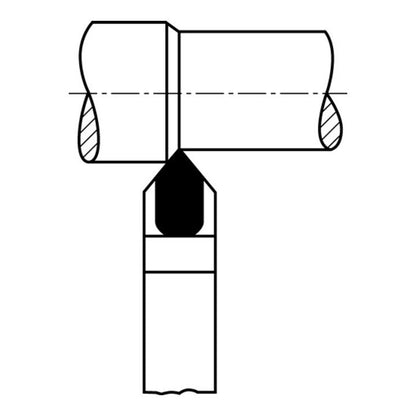 WILKE burin tournant DIN 4975 25 x 16 mm (4118620152)