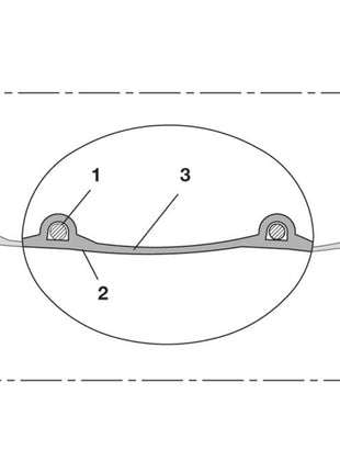 Tuyau d'aspiration et de soufflage NORRES PROTAPE® PUR 330 FOOD intérieur D. 70 mm extérieur D. 78 mm (4501400102)